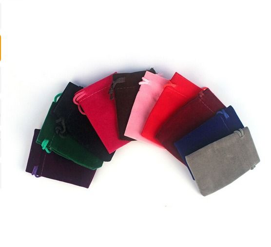 10 Velvet Pouches/Bags (Size-5x7cm)