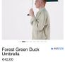 New Original Duck Head Umbrella In Forest Green Image 3