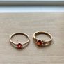 Two rose gold plated silver dress rings/ promise ring Image 3