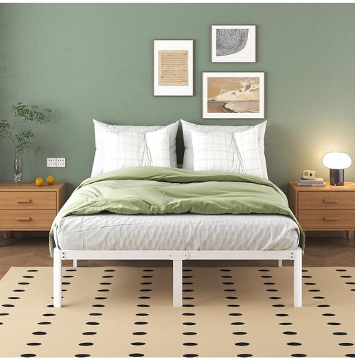 King Size Bed Frame 30.5 cm High with Rounded Corner Legs