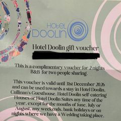 Hotel Doolin Gift Voucher