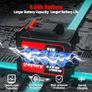 Cordless Impact Wrench,1/2" Brushless Power Impact Gun,2500RPM Electric Wrench, Max Torque 550N.m with 4 Sockets, 12PCS Screwdriver Bits, 4.0Ah Battery & Carry Box for Car Home Image 3