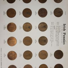 Irish pennies coin from 1928 to 1968