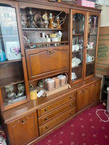 Oak Sideboard/Display Cabinet
