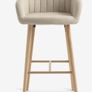 4 beige dining chairs and 2 counter stools Image 8