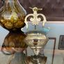 Vintage Brass Holy Water Font Wall Hanging Religious Home Decor Image 4