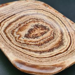 Natural Aragonite Stone Charging Plate  Polished Crystal, Display Slab, Unique Home Decor
