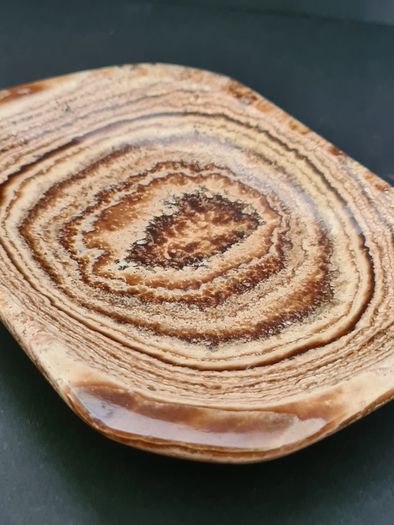 Natural Aragonite Stone Charging Plate  Polished Crystal, Display Slab, Unique Home Decor