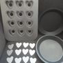 Bakeware/Chicago Metallic 12 Hole Mini Muffin Tin with Loose Bases/Cupcake Tray/Two Sponge Cake Trays/Cooling Rack .. Price is Now 33.00euro all 5 pieces Image 5