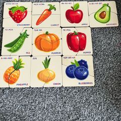 Puzzles for 1.5-2.5 y.o. child in Russian and English