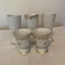 Vintage French Porcelain Wine & Sherry/Port Goblets Image 2