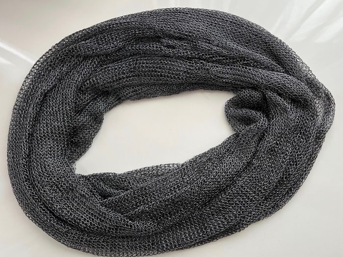 Metallic Tube Scarf