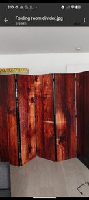 Folding room divider