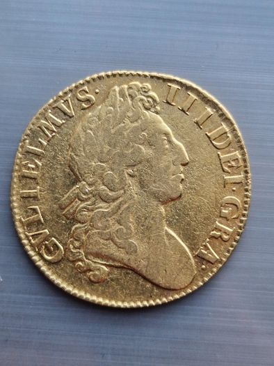 1701 William 3rd Full Gold Guinea. Beautiful and Scarce.