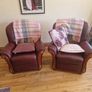 Leather 3 Piece: Couch & Chairs Image 6