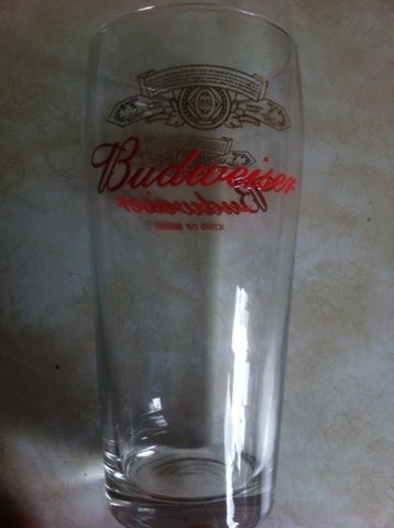 Budweiser Beer pint glasses