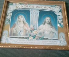 Catholic   Framed  Picture Mary And Jesus