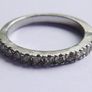 Vintage 925 Sterling Silver Eternity Ring with Clear Stones size M - 2,2g Image 8
