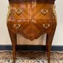 FLASH SALE! Was 450 now 375 !! Fabulous French Mahogany Bombe Commode, Chest of Drawers w. Marble Top Image 5