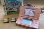 Nintendo DS Lite Coral Pink Bundle