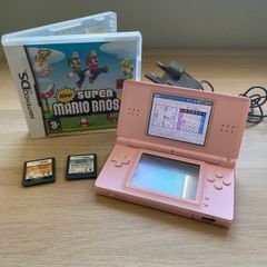 Nintendo DS Lite Coral Pink Bundle