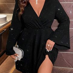 BNWT Stunning Black Dress with Sparkly Sequins size 20