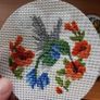 Handmade Cross Stitch Embroided Display Coasters Image 5