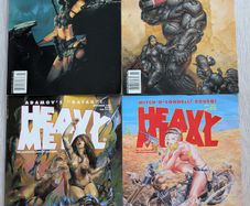 Lot of 4 Heavy Metal Magazines Comics 1994/1995