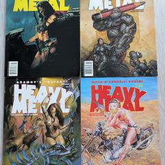 Lot of 4 Heavy Metal Magazines Comics 1994/1995