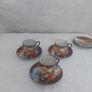 Japanese Satsuma style porcelain tea set decorated with heavy Moriage Image 2