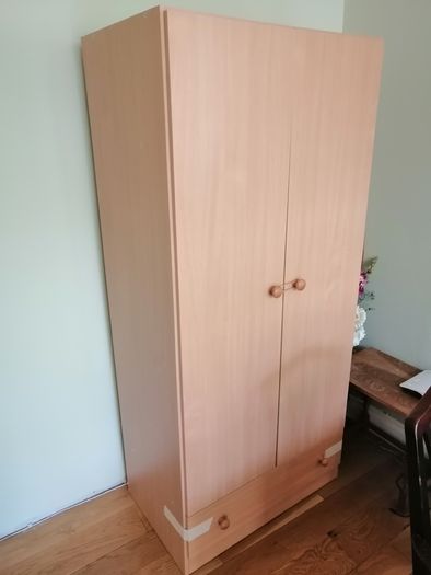 Wardrobe with shelves