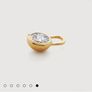 Monica Vinader Large diamond stud earrings Image 8