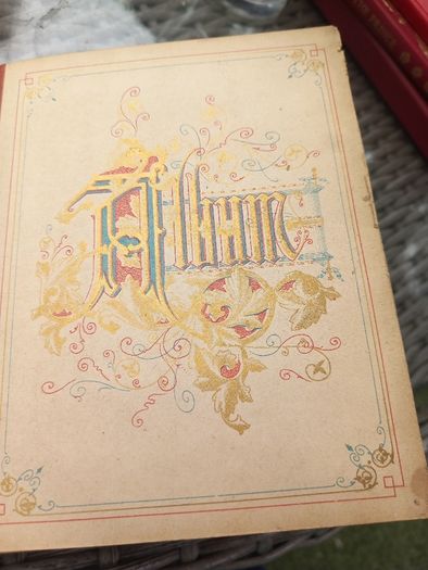 1880s album for photography, antique, D18 post 8e