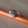 14k gold plate ring size O Image 3