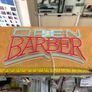 Large Open BARBER Shop Neon LED Sign Business House Garage Image 2