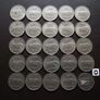 25 Irish 5 pence coins (1976-1990) Nice Condition! Image 6