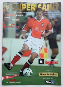 2000 St. Patrick's Athletics v Galway United - League of Ireland Premier Division Programme
