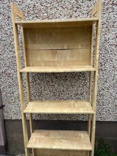 Wooden shelves for shed