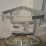 Aluminium Two Tier Corner Bathroom Caddy Image 3
