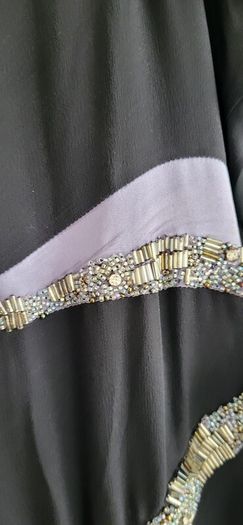 NOCTURNE 100% Silk Beaded Cocktail Dress Sz 12UK(Fit 10-12UK) - Rrp 695 (New)