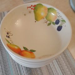9 x Price & Kensington Country Fruits Cereal Bowls