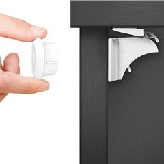 Child Safety Magnetic Cupboard Locks (10 Locks + 2 Keys), No Tools Or Screws Needed, Baby Safety Locks for Cabinets and Drawers