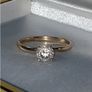 Vintage 14ct Gold 'Queen' Solitaire Image 3