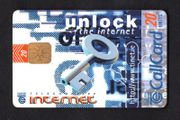 1997 Ireland 20 unit Unlock the Internet (ODS2) Call Card Used