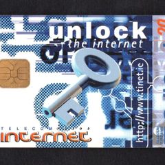 1997 Ireland 20 unit Unlock the Internet (ODS2) Call Card Used