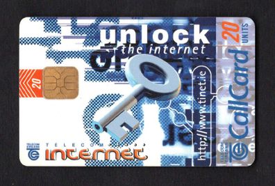 1997 Ireland 20 unit Unlock the Internet (ODS2) Call Card Used