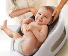 Angelcare Soft Touch Baby Bath Support - white&grey Mamas&Papas