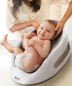 Angelcare Soft Touch Baby Bath Support - white&grey Mamas&Papas