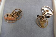 Pair Of Antique Irish 9c Gold 375 Cufflinks 2,2g