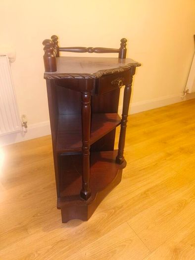 Mahogany corner unit